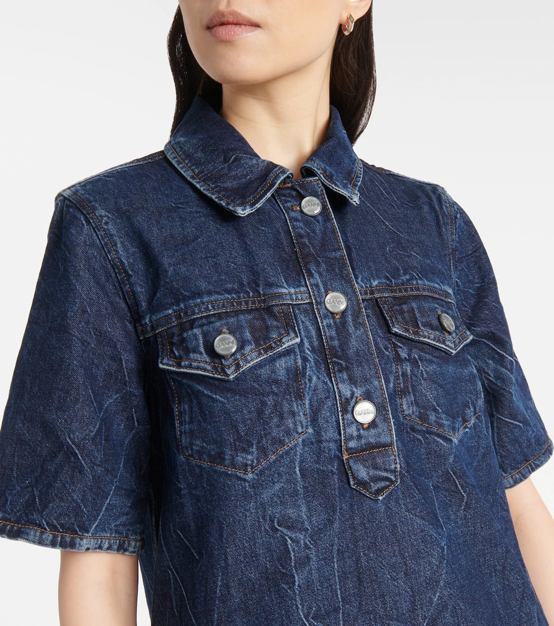 Ganni - Denim minidress
