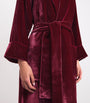 Velvet Silk-Lined Robe MAUVE