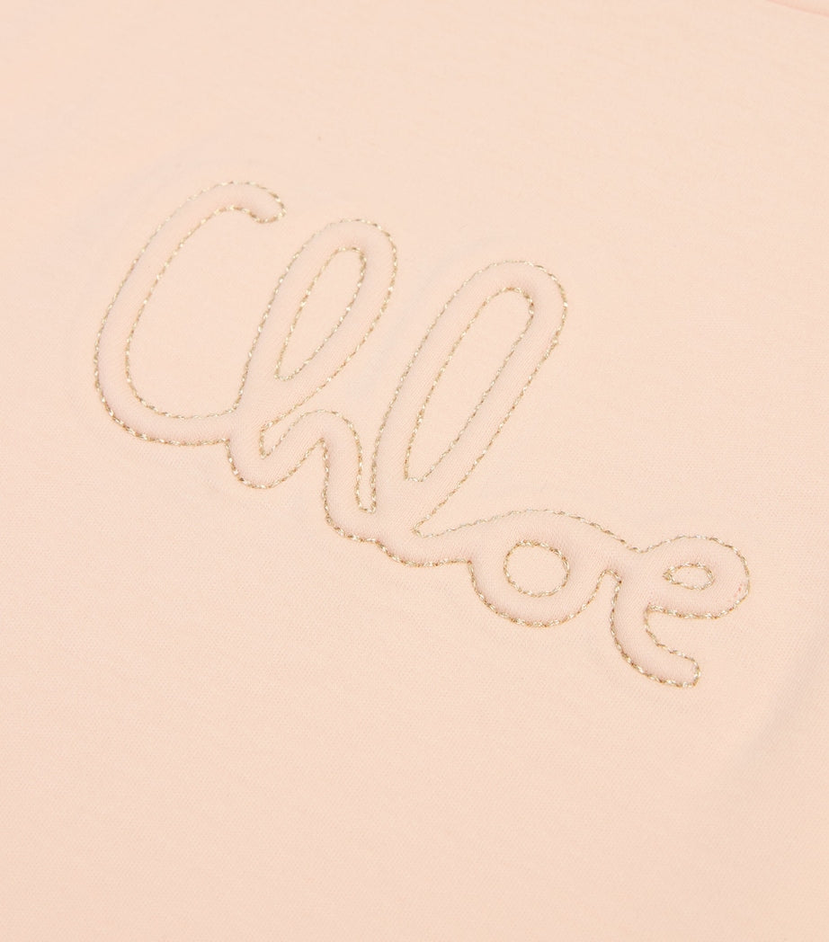 Chloé Kids Raised Logo T-Shirt (2-5 Years)
