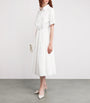 Cotton Rubie Midi Shirt Dress WHITE