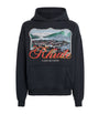 Rhude Black x Harrods Cotton Lago Di Como Hoodie