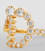 Yellow Gold and Diamond Ensemble 'D' Ring
