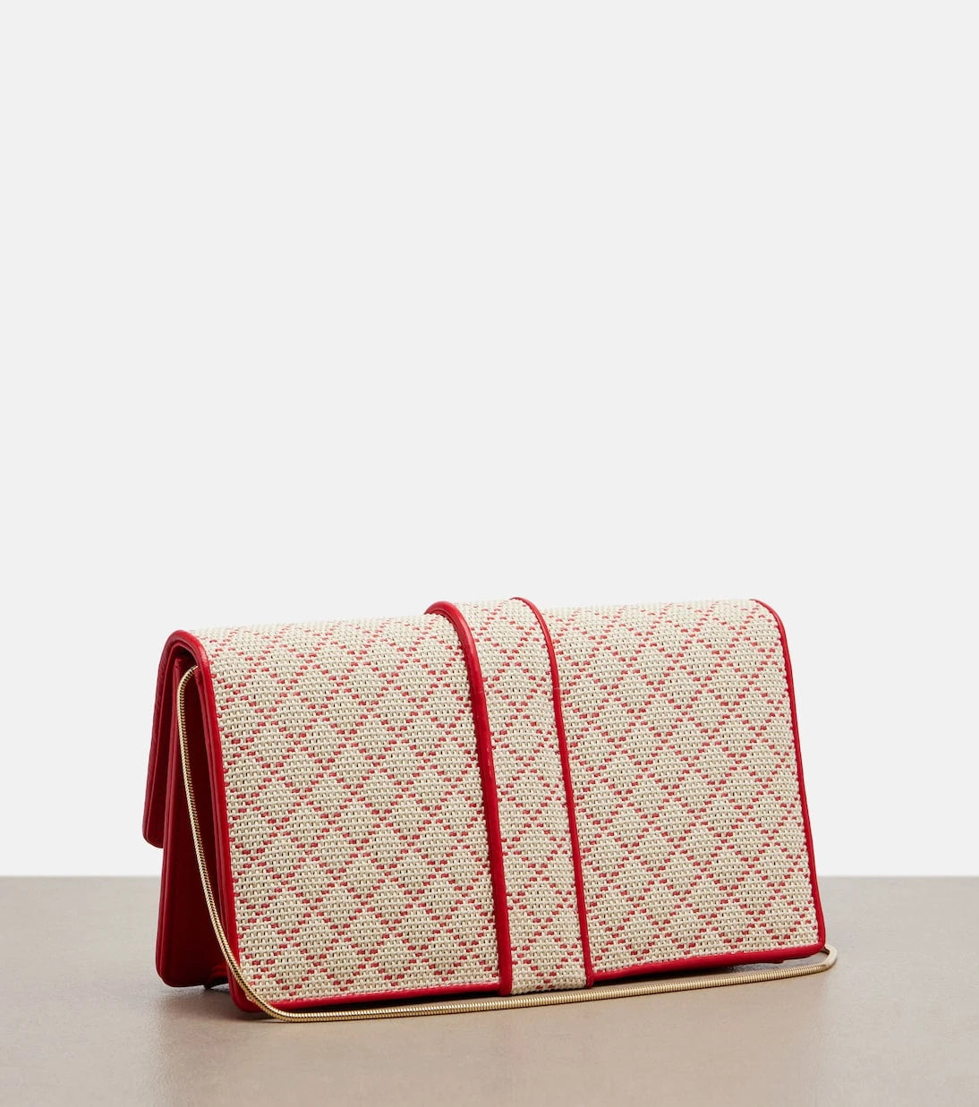Manolo Blahnik - Maycap raffia-effect clutch