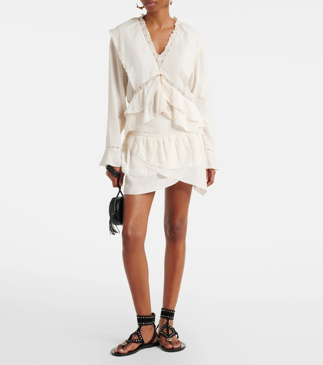 Marant Etoile - Damienne cotton and linen-blend top