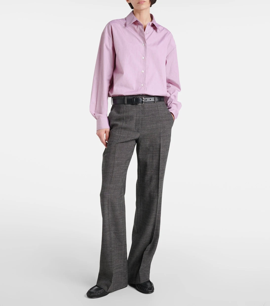 The Row - Gandal virgin wool twill straight pants
