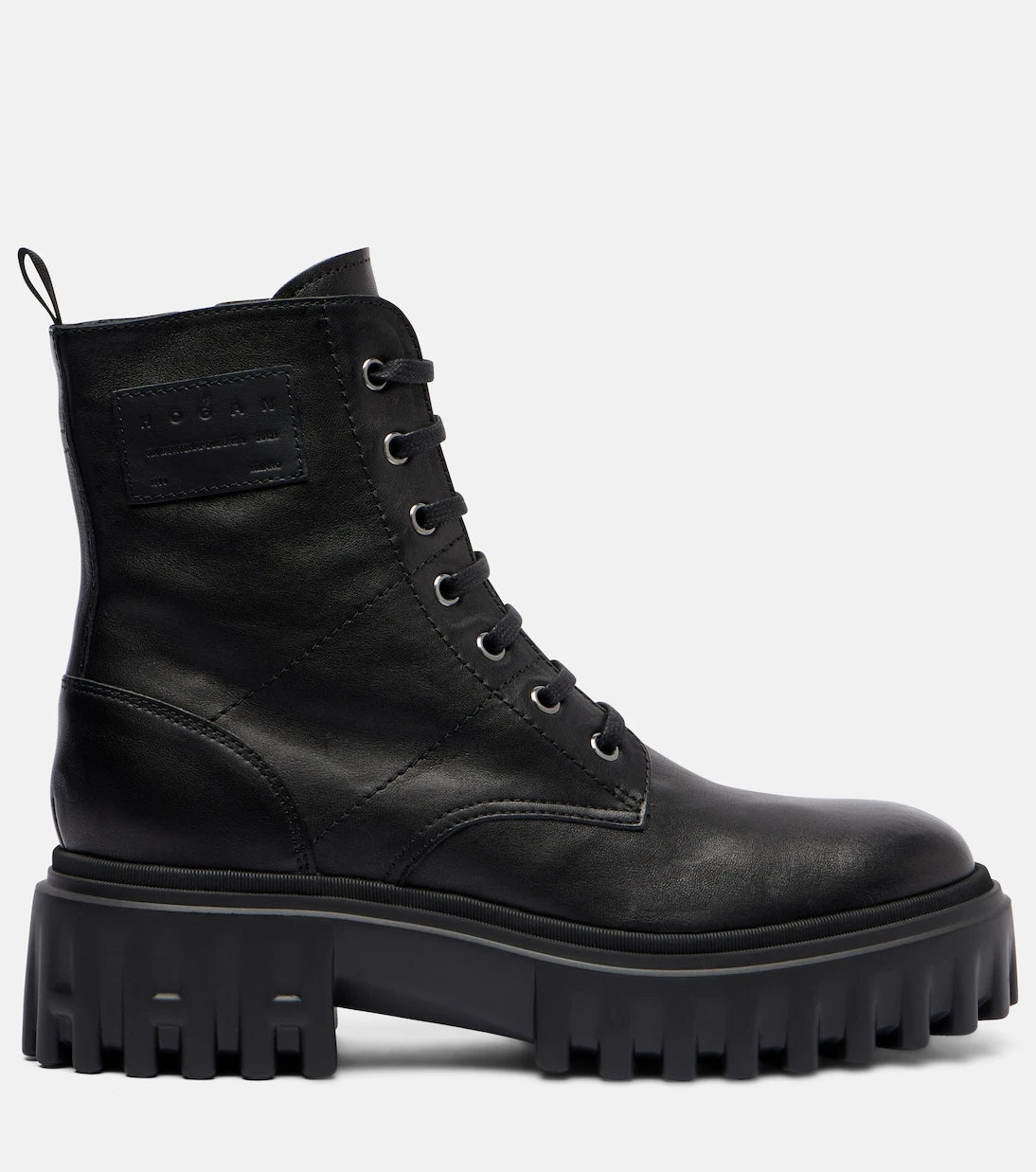 Hogan - H700 leather combat boots