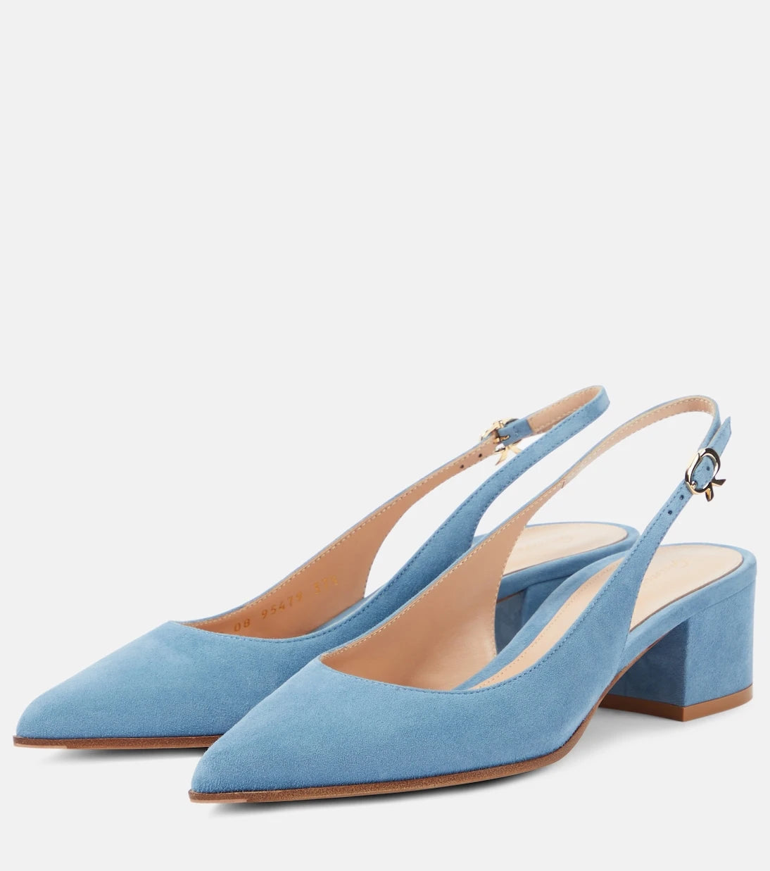 Gianvito Rossi - Piper 45 suede slingback pumps