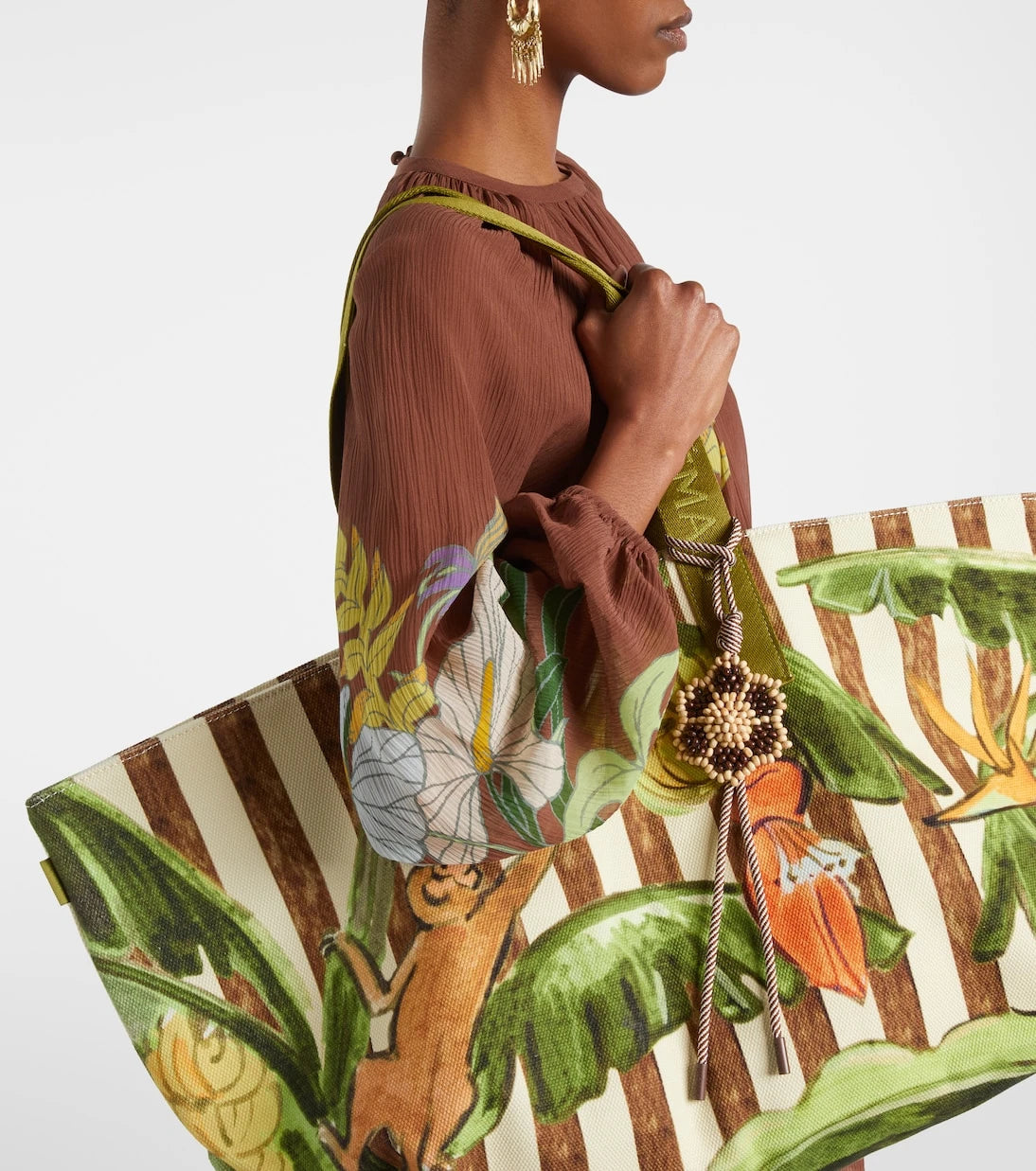 Alémais - Toucan Tango Large canvas tote bag