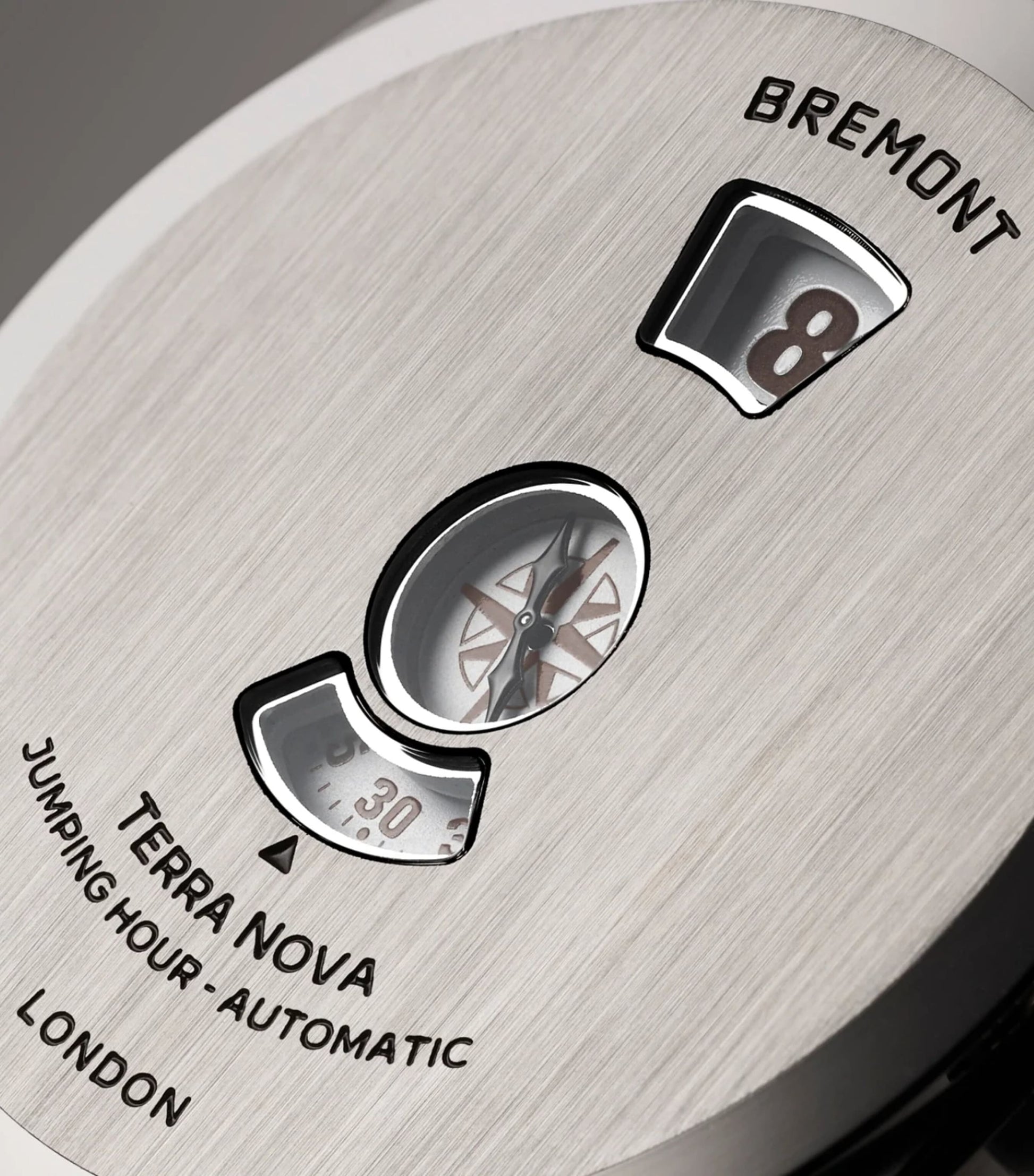 Stainless Steel Terra Nova Jumping Hour Watch 38mm