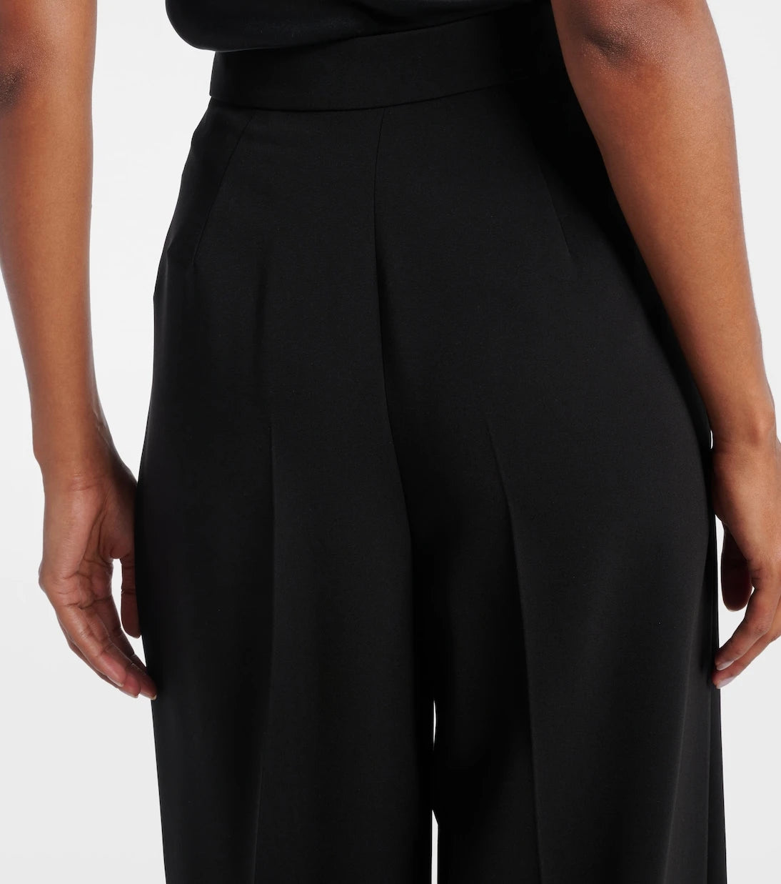 Max Mara - Laccato high-rise cady wide-leg pants