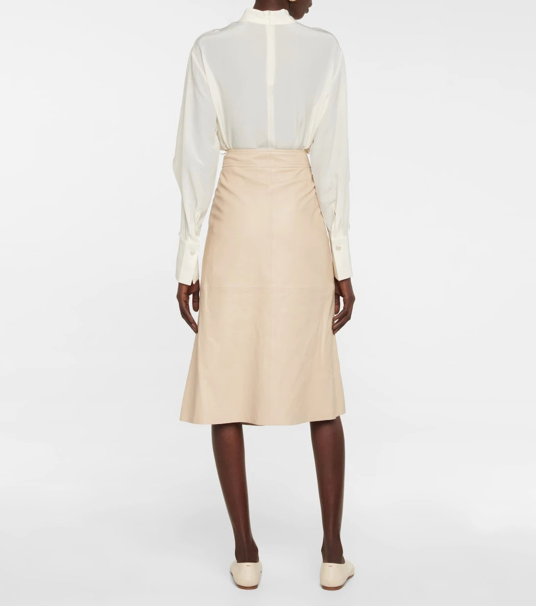 Joseph - Savana leather midi skirt