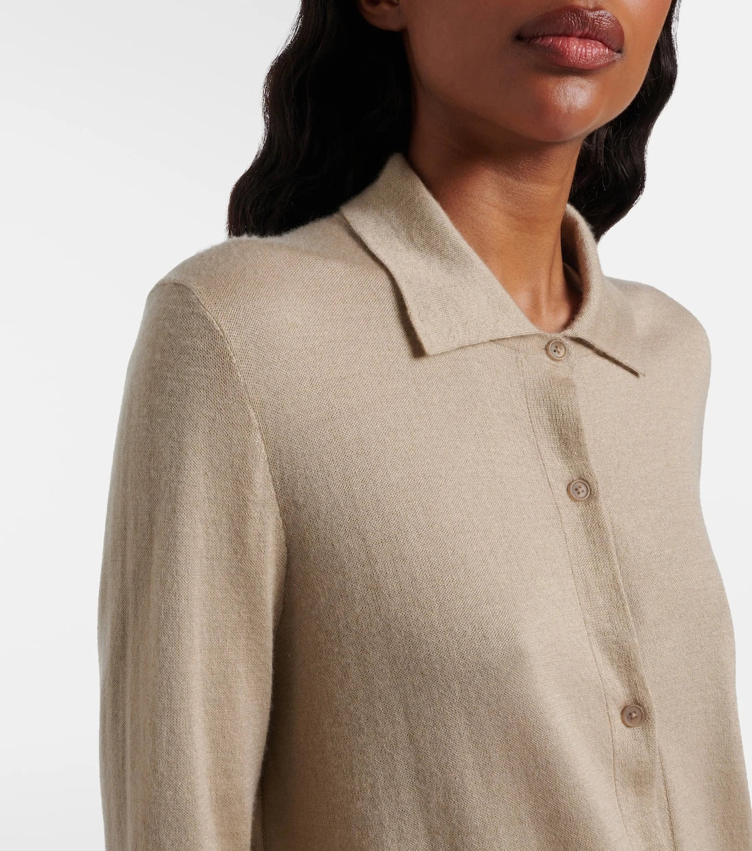 The Row - Ocari knitted cashmere and silk shirt