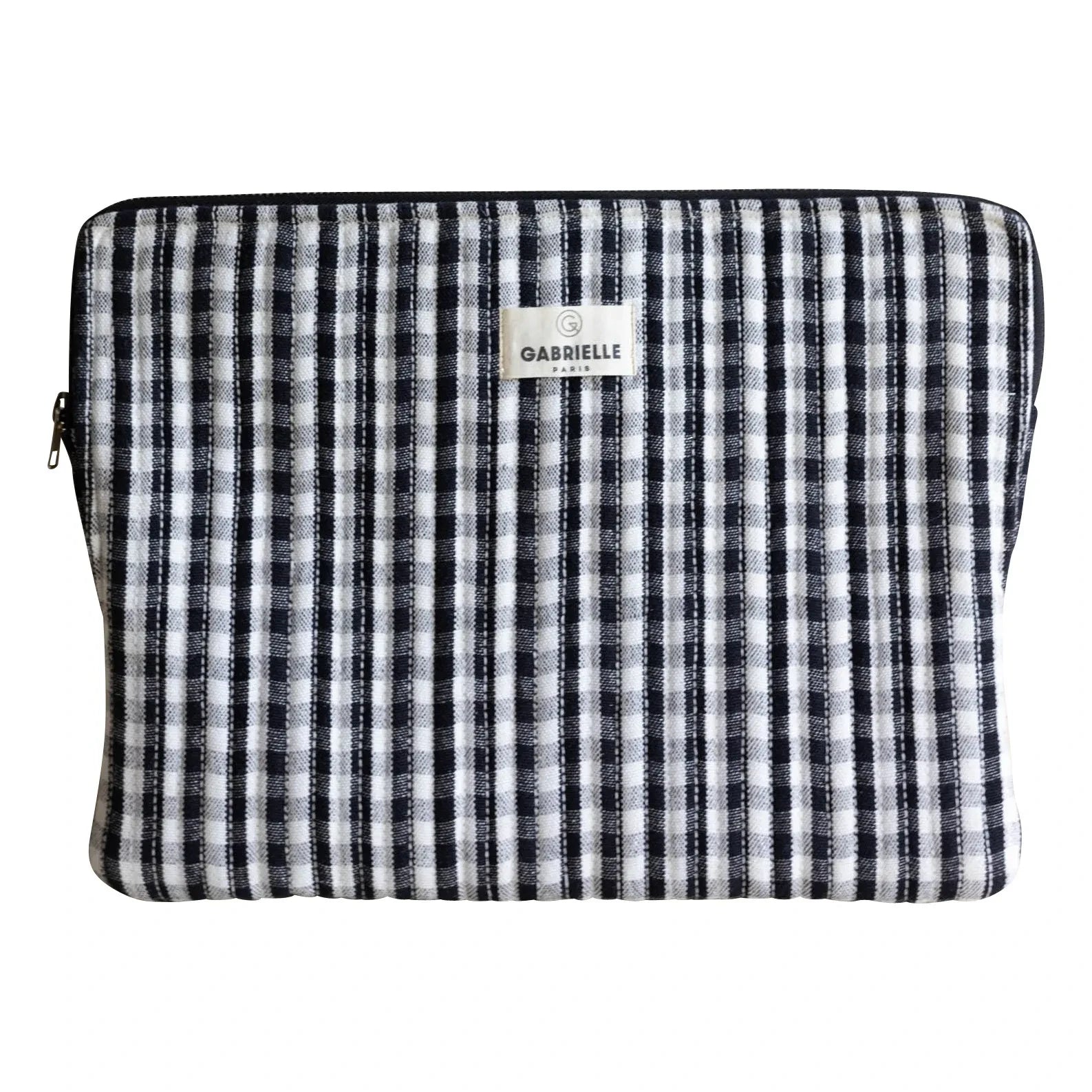 Gabrielle Paris - Gingham Laptop Case | Black