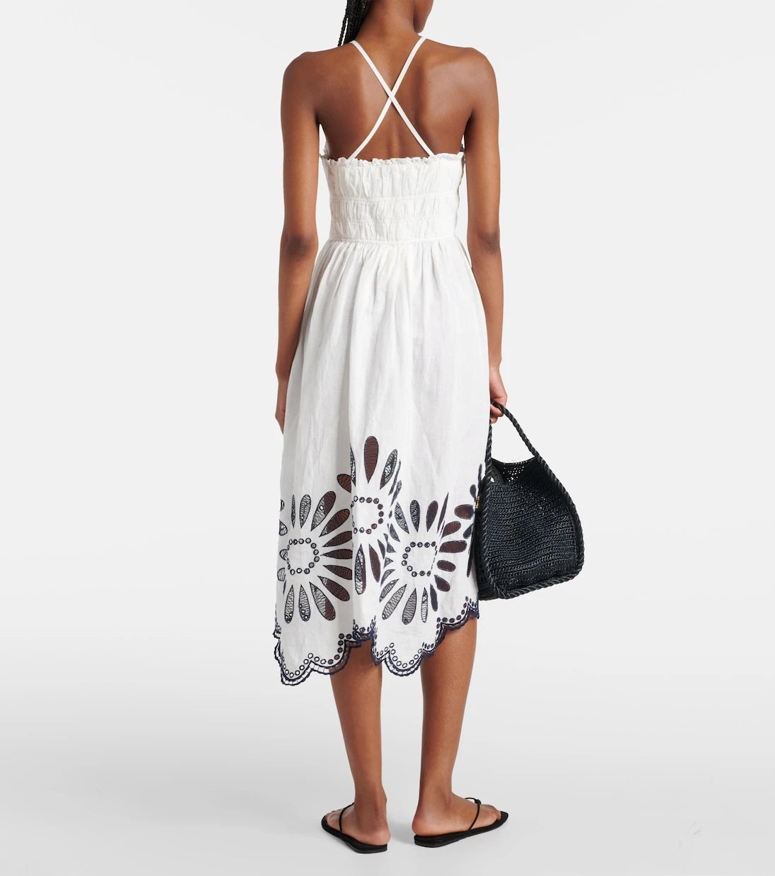 Ulla Johnson - Beatrice linen and cotton midi dress