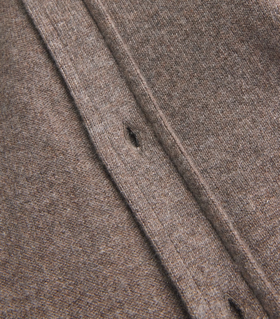 Green Cashmere Overshirt