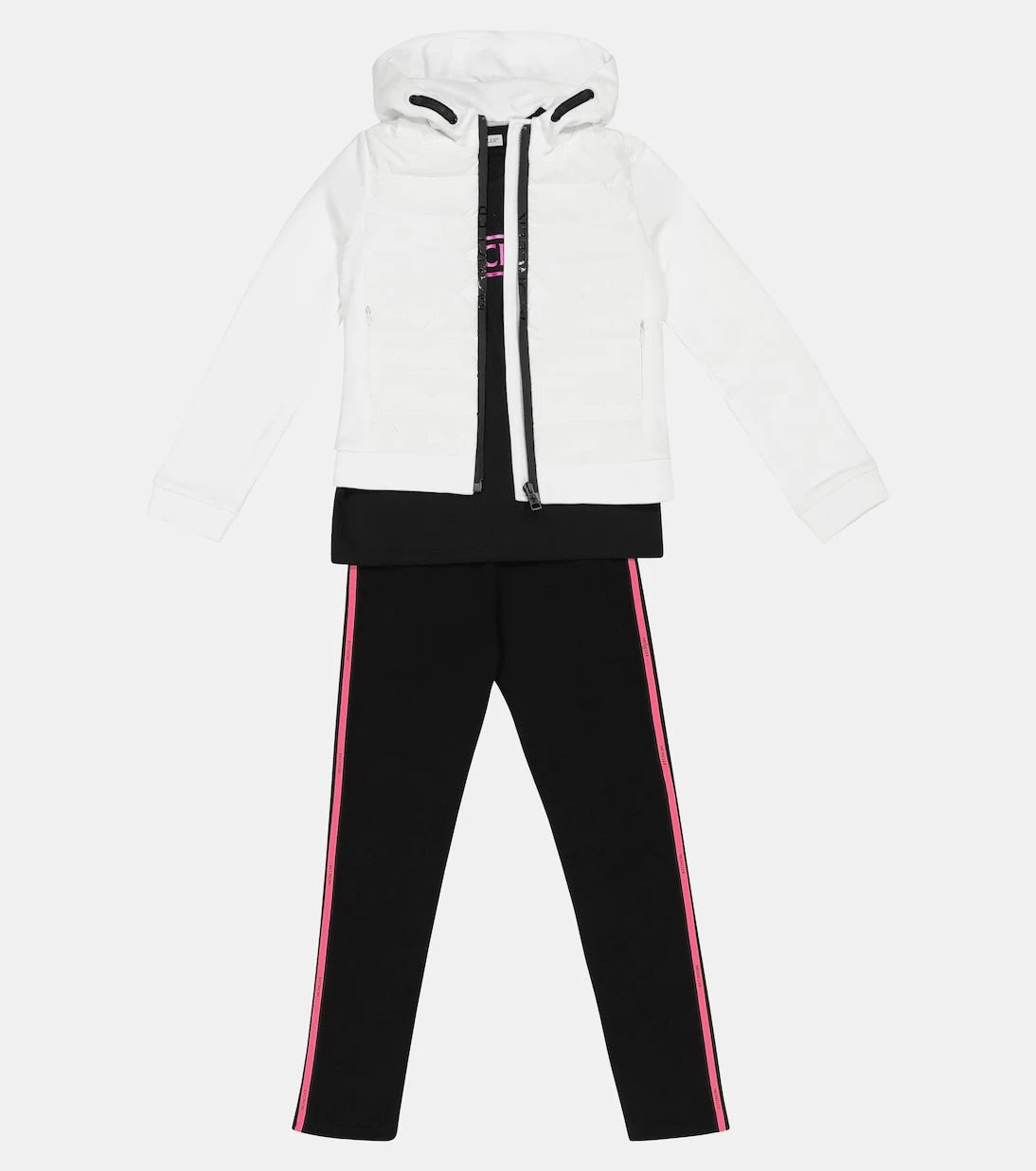 Moncler Enfant - كارديغان من الريش والقطن