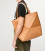 LOEWE XL Leather Puzzle Fold Tote Bag