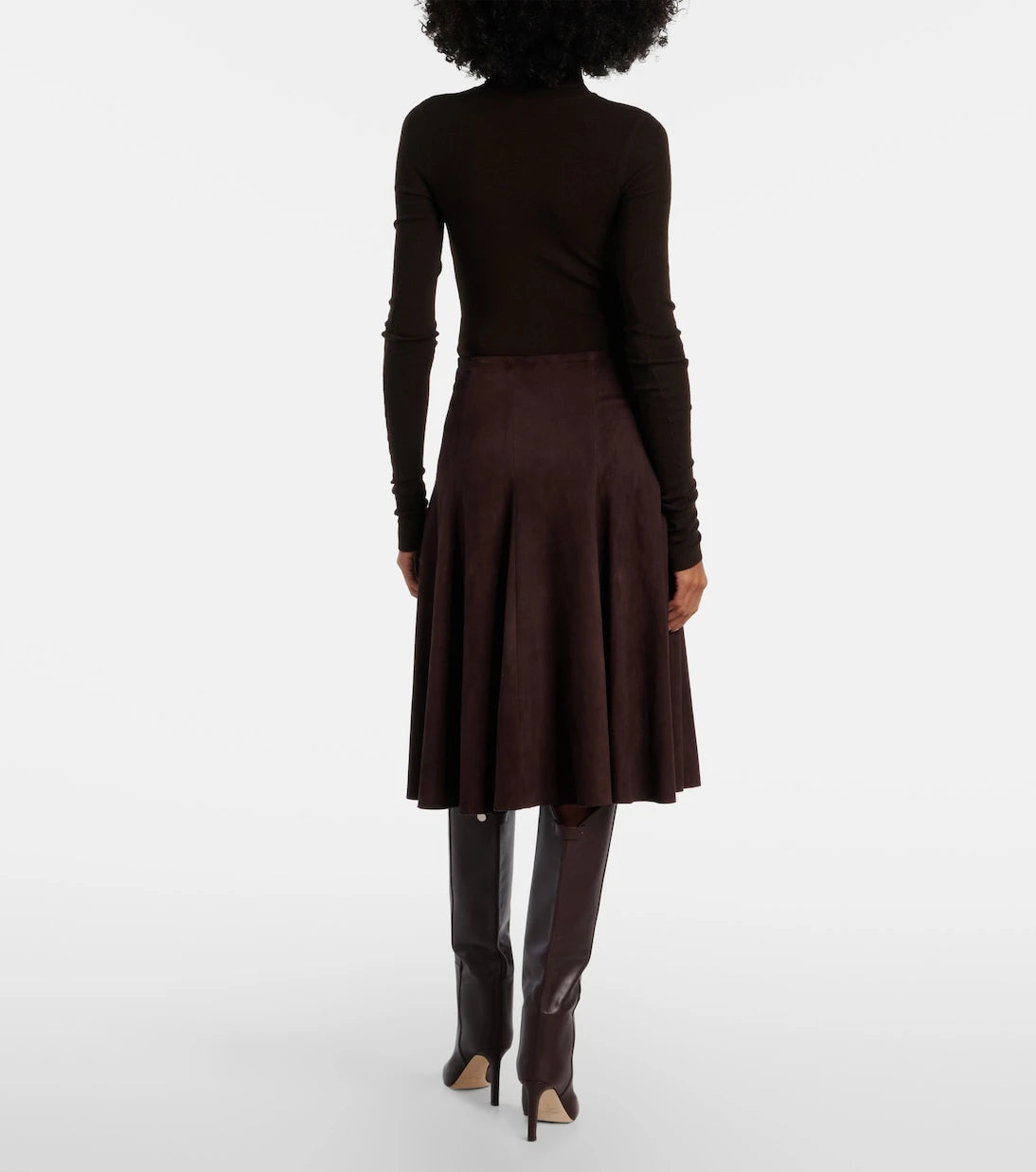 Stouls - Suede midi skirt