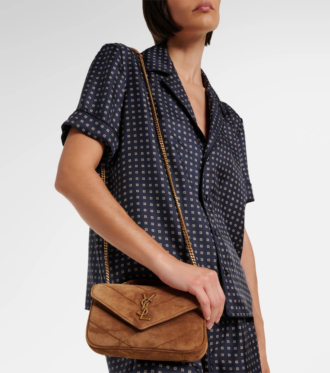 Saint Laurent - Loulou Mini suede shoulder bag
