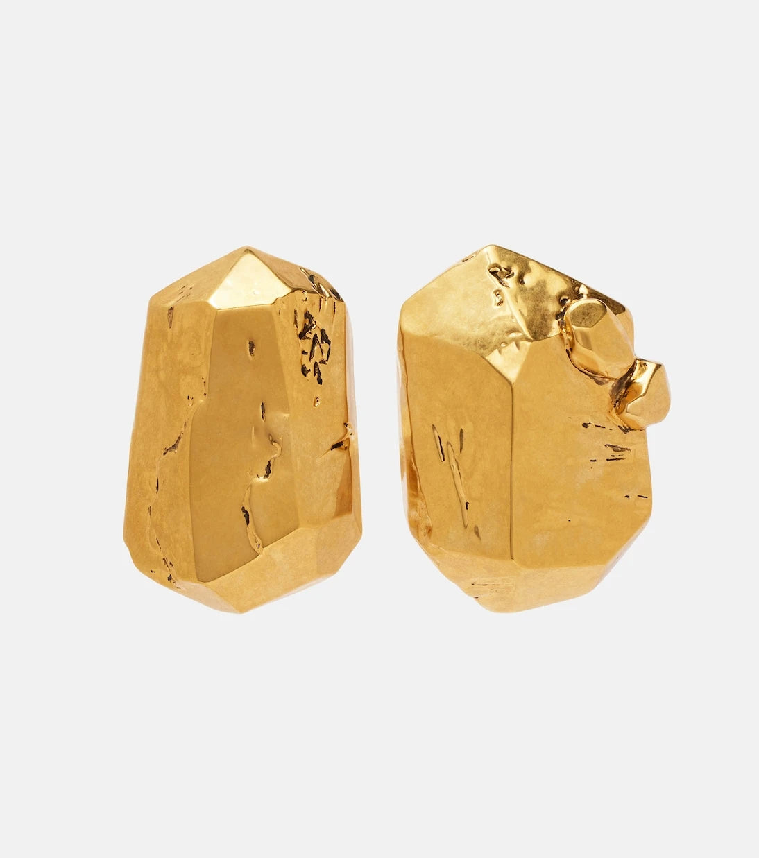 Saint Laurent - Organic clip-on earrings