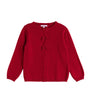 Wool-Blend Velvet-Bow Cardigan (6-11 Years)