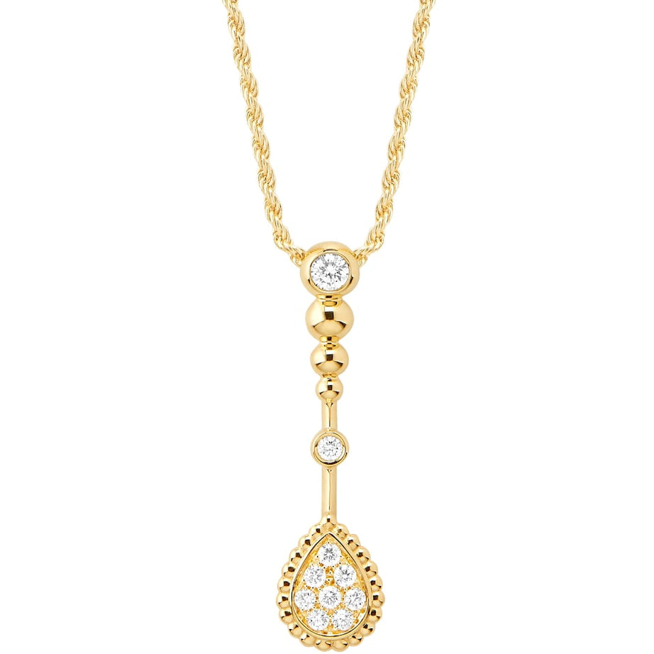 Yellow Gold and Diamond Serpent Bohème Pendant Necklace