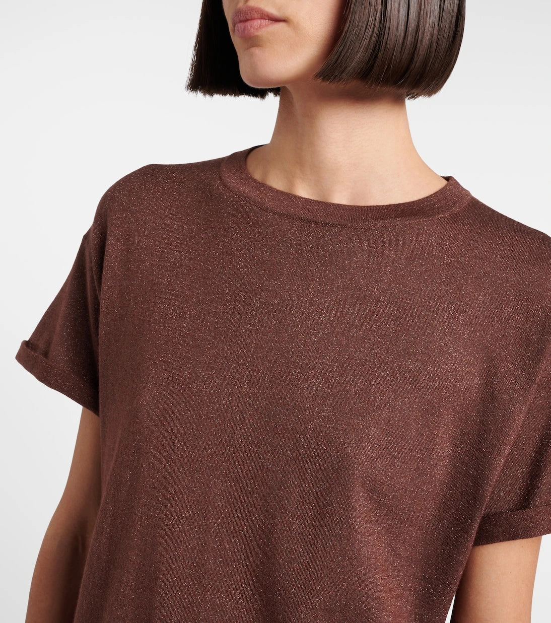 Brunello Cucinelli - Cashmere and silk-blend lamé sweater