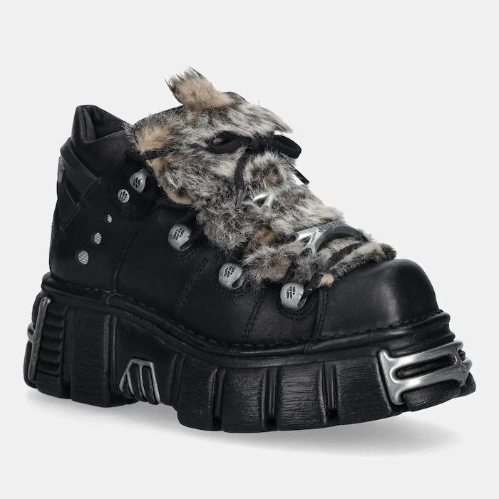 Кожени маратонки New Rock M-106NPELO-C1 CRUST NEGRO