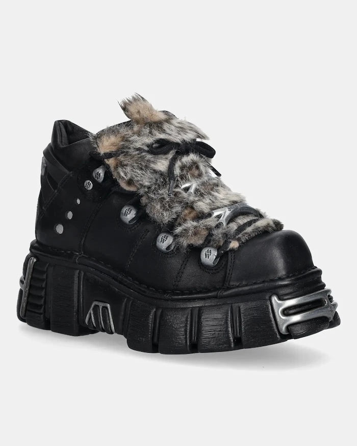 Кожени маратонки New Rock M-106NPELO-C1 CRUST NEGRO