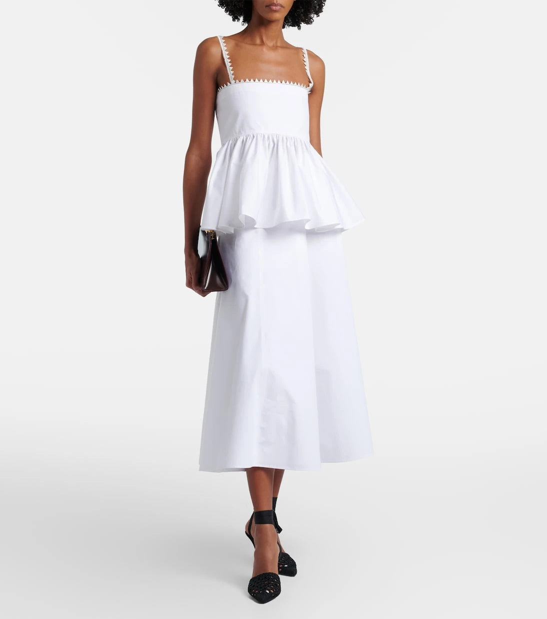 Jacquemus - Triangle cotton-blend midi skirt