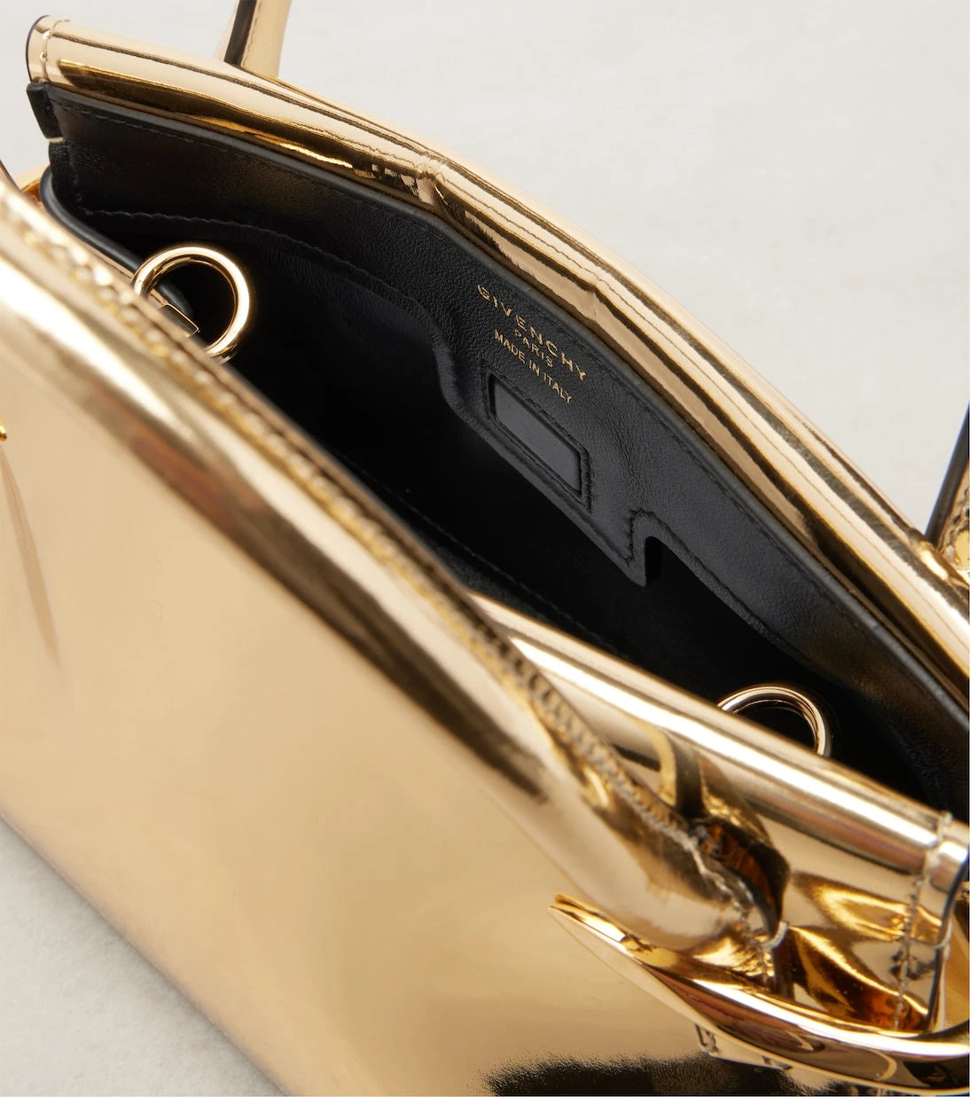 Givenchy - Pinch metallic leather tote bag