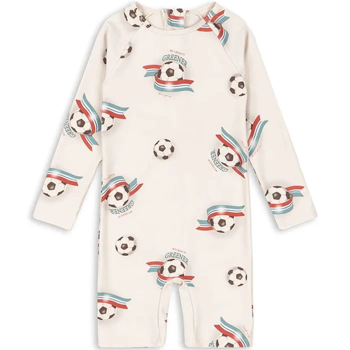 Konges Sløjd çocuk plaj tulumu ASTER ONESIE GRS