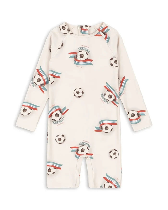 Konges Sløjd çocuk plaj tulumu ASTER ONESIE GRS