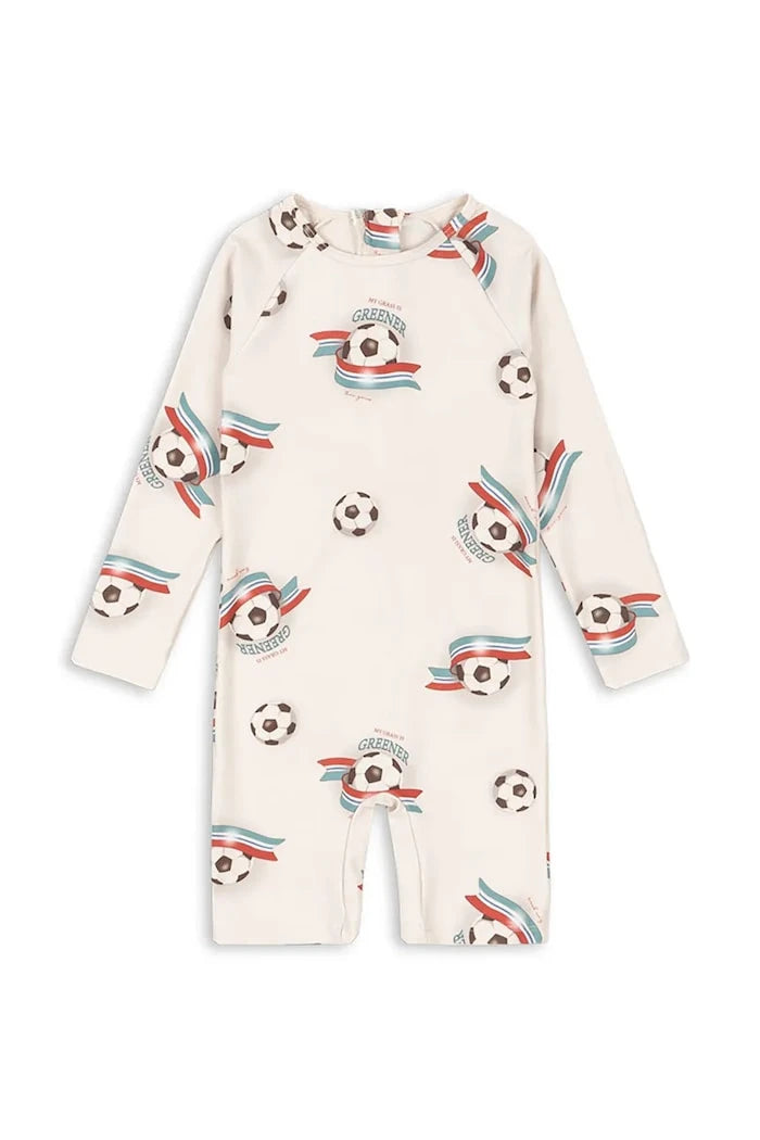 Konges Sløjd çocuk plaj tulumu ASTER ONESIE GRS