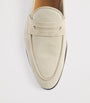Isaia Suede Penny Loafers
