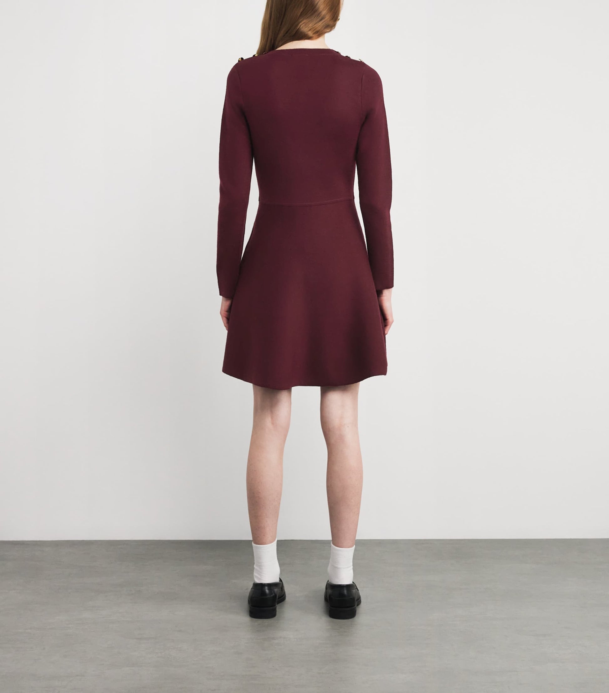 Claudie Pierlot Red Knitted Mini Dress