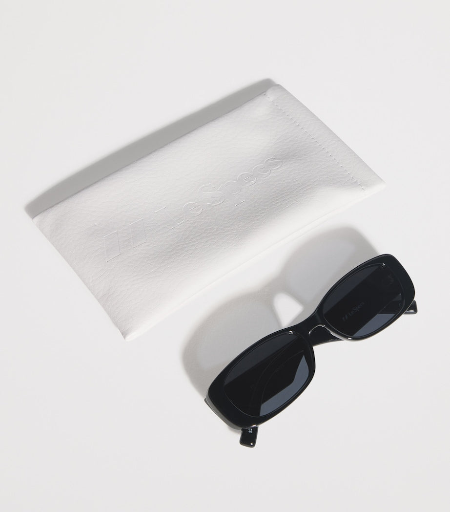 Unreal! Rectangular Sunglasses SHINY BLACK