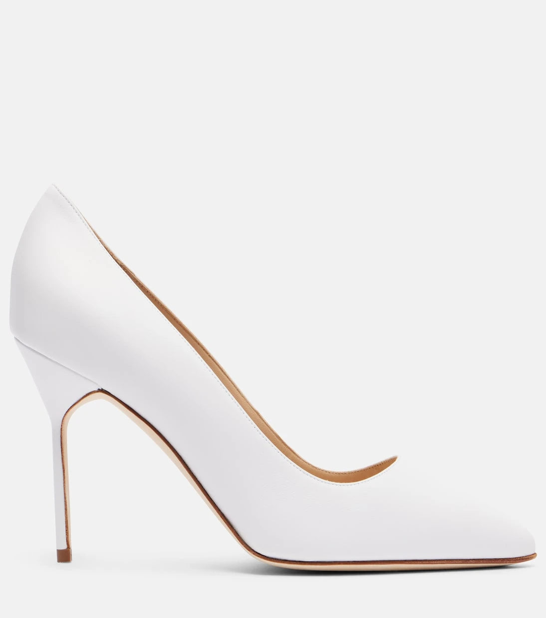 Manolo Blahnik - BB 90 leather pumps