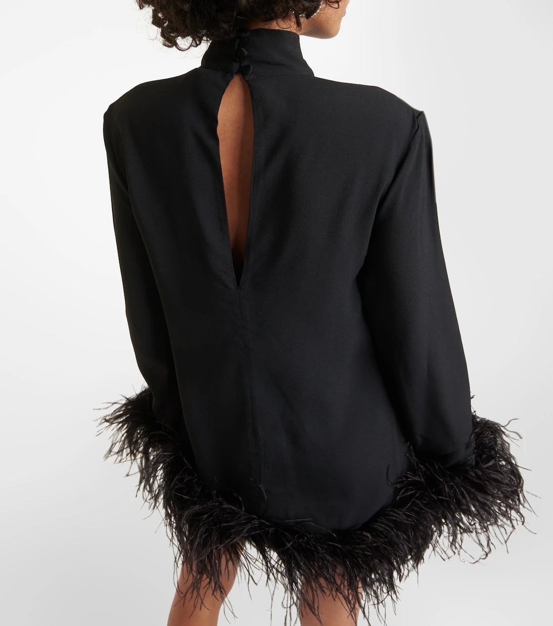 Taller Marmo - Piccolo Ubud feather-trimmed minidress