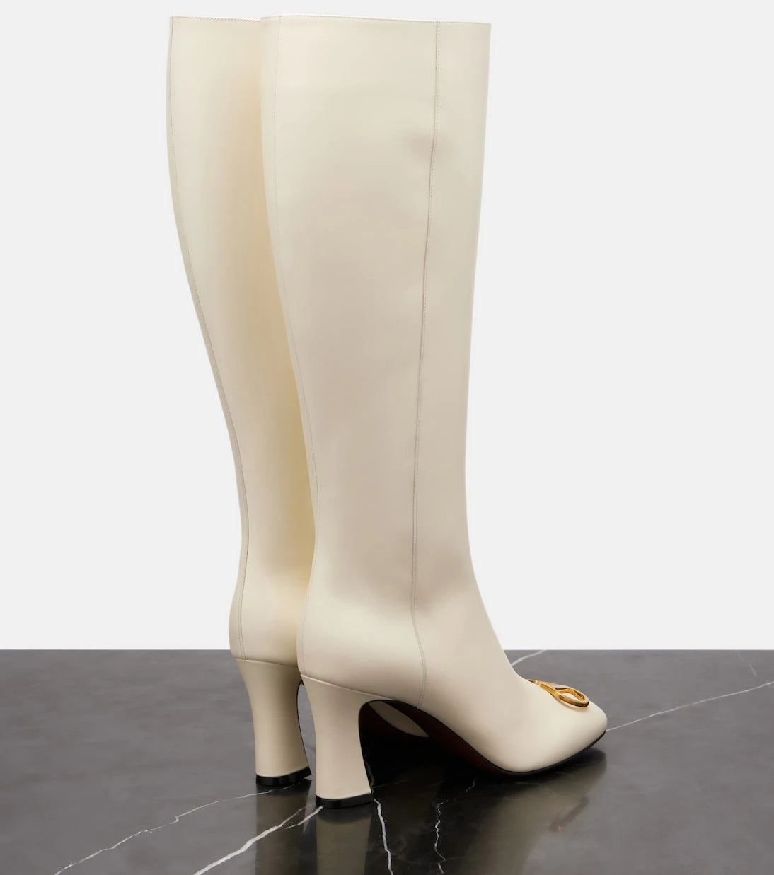 Valentino Garavani - VLogo 80 leather knee-high boots
