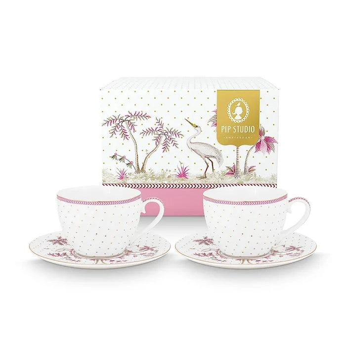 Pip Studio Jolie Dots 280 ml İki Kişilik Fincan ve Tabak Seti