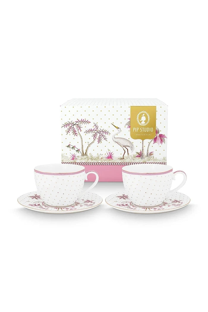 Pip Studio Jolie Dots 280 ml İki Kişilik Fincan ve Tabak Seti