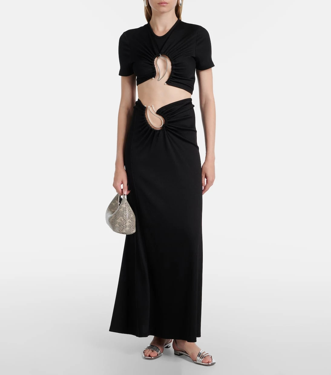 Christopher Esber - Paisley gathered maxi skirt