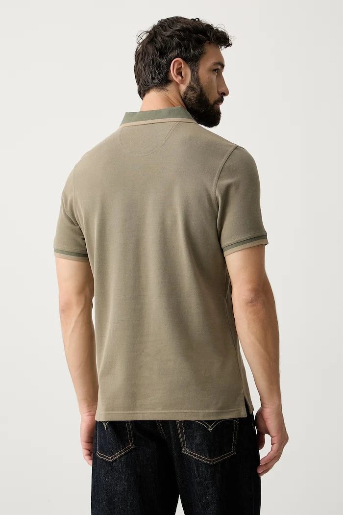 Barbour тениска с яка мъжка от памук Bernard