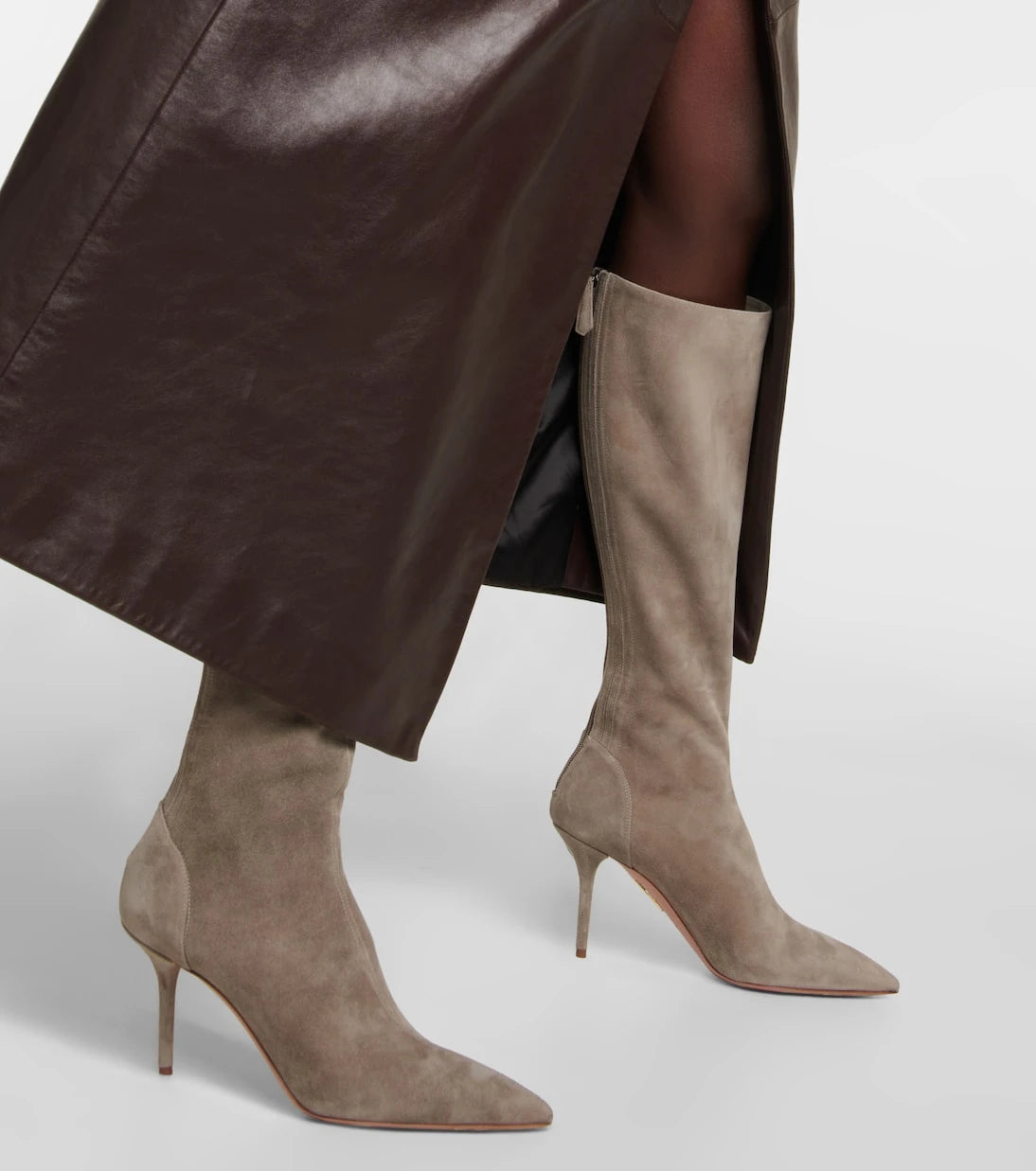 Aquazzura - Saint Honoré 85 suede boots