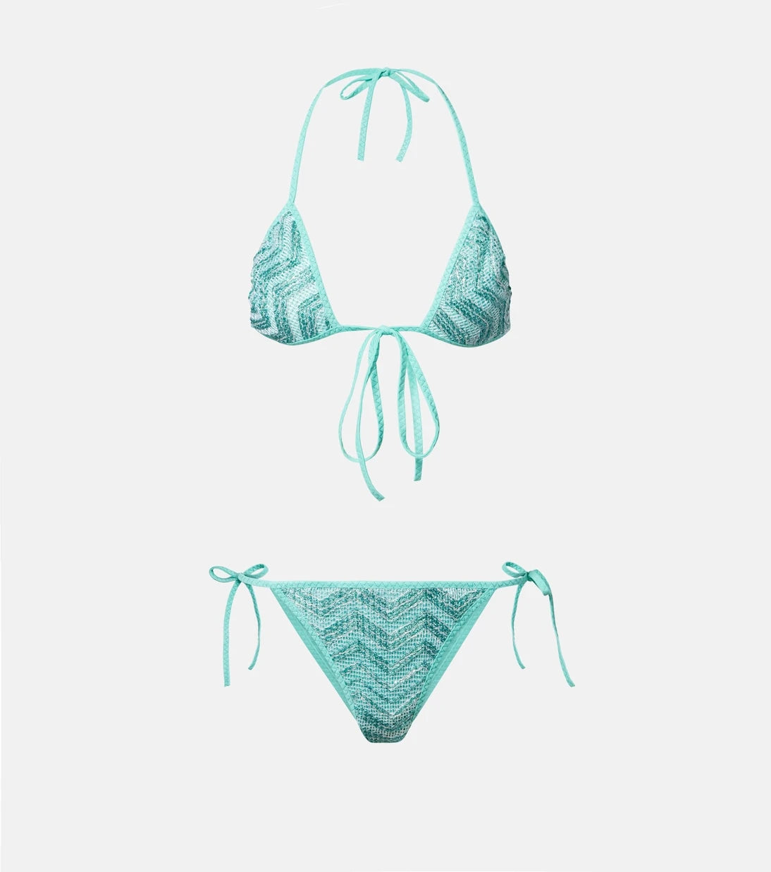 Missoni - Zigzag lamé bikini top