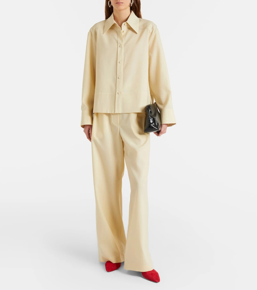 Jil Sander - Wool wide-leg pants