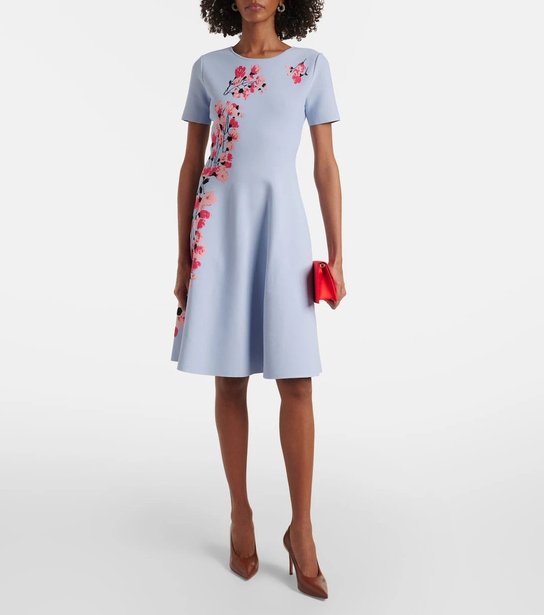Carolina Herrera - Floral jacquard midi dress
