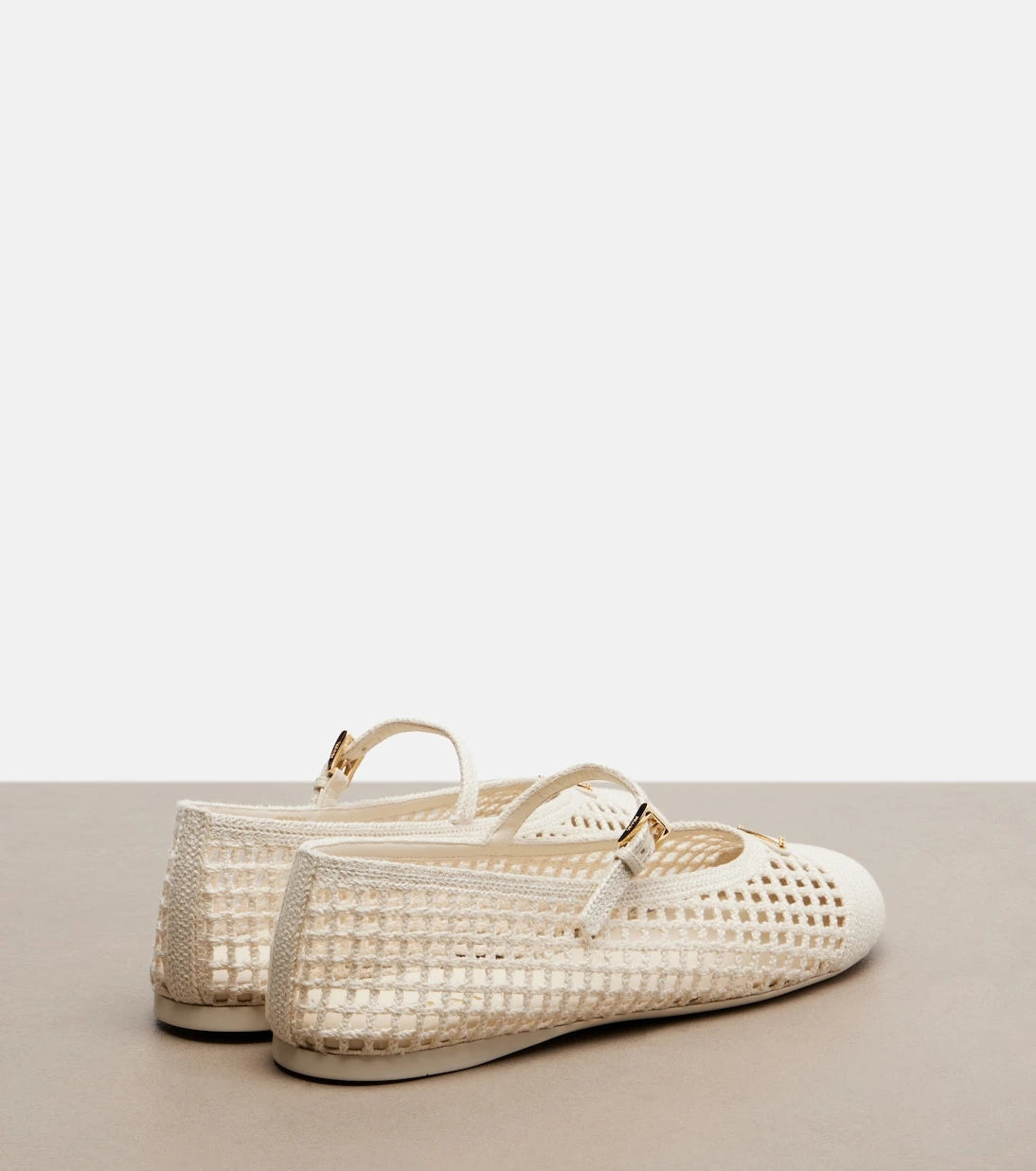Prada - Crochet ballet flats