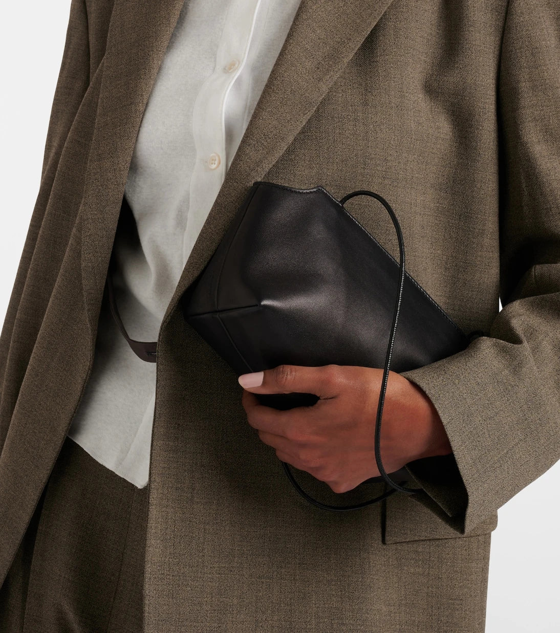 The Row - Terrasse To-Go leather shoulder bag